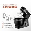Batedeira Planetária BP-03 Mondial Com 12 Velocidades e 700W de Potência Preto