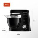 Batedeira Planetária BP-03 Mondial Com 12 Velocidades e 700W de Potência Preto