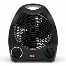 Aquecedor de Ambiente Philco 2 em 1 PAQ1100 3 Níveis de Temperatura Preto