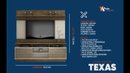Estante Home Para TV de Ate 60 Polegadas Em MDP e MDF Texas Valdemóveis Ipê e Off White