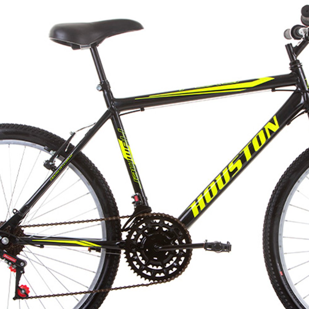 Bicicleta Houston Hamer Aro26 Com Freio VBrake e 21 Marchas Preta