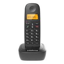 Telefone Sem Fio Intelbras TS 2510 Com Display Luminoso e Identificador de Chamada - Preto