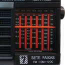 Rádio Portátil Motobras PFT73 7 Faixas Bivolt Preto