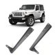 Suporte Barra de Led Jeep Wrangler - Coluna Para-brisa - Aço
