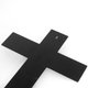 Cruz Crucifixo para Decoração Inox e Aço Preto Fosco 35x25cm