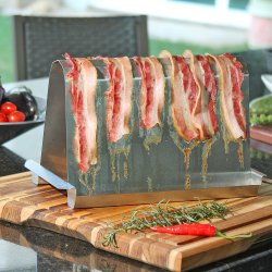 Assador de Bacon para Churrasqueira - Inox