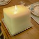Castiçal para velas quadradas ou redondas Base até 15 cm Inox