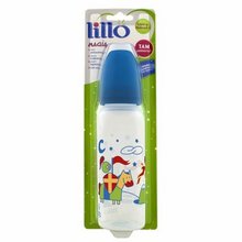 Mamadeira Lillo Magia Ortodôntico Silicone Tamanho 2  Menino Azul 240Ml