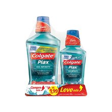 Kit Antisséptico Bucal Colgate Plax Ice Infinity Com 2 Unidades De 500Ml + 250Ml