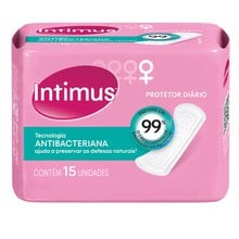 Protetor Diário Intimus Antibacteriana com 15