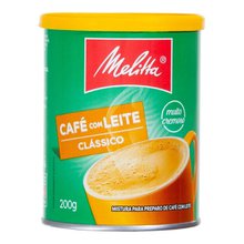 Cafe Com Leite Melitta Soluvel Classico 200G