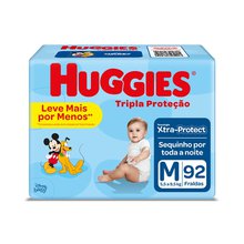 Fralda infantil Huggies Disney Hiper Md com 92