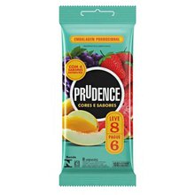 Preservativo Prudence Mix Sabores Leve 8 Pague 6 unidades