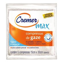 Compressa de Gaze Cremer com 5 unidades