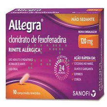 Allegra 120Mg com 10 Comprimidos