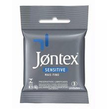 Preservativo Jontex Sensitive com 3 unidades