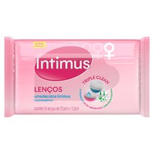 Lenço umedecido Intimus com 16