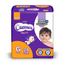 Fralda infantil Cremer Prática Jumbo tamanho G com 24 unidades