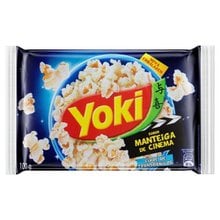 Pipoca de Micro-Ondas Yoki Sabor Manteiga de Cinema 100G