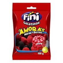 Bala de Gelatina Fini Amoras 100G