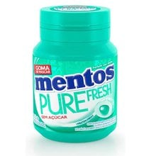 Chiclete Mentos Pure Wintergreen Garrafa 56G