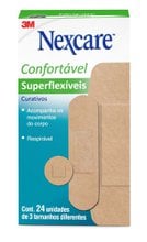 Curativo Nexcare Superflexível Variados com 24 unidades