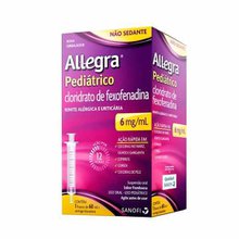 Allegra Pediátrico Cloridrato De Fexofenadina 6Mg Frasco 60Ml Com Copinho