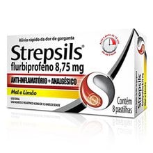 Strepsils Mel E Limao com 8 Pastilhas