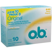 Absorvente OB Original Médio Regular com 10 Leve 10 Pague 8