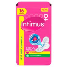 Absorvente Intimus Tripla Proteção Seca com Abas com 16 Leve 16 Paque 14