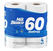 Papel Higienico Mili Bianco Neutro C 4