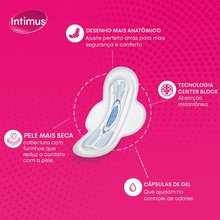 Absorvente Intimus Tripla Proteção Extra Suave com Abas com 32 Leve Mais Por Menos