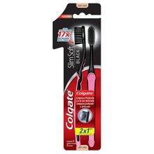 Escova Dental Colgate Slim Soft Black Macia Leve2 Pague1