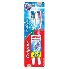 Escova Dental Colgate Whitening Macia com 2Unidades