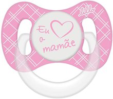 Chupeta Lillo Funny Amor decorada rosa com 1 unidade