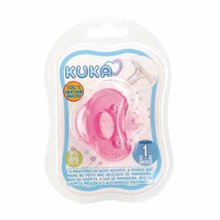 Chupeta Kuka Silicone Soft Comfort Rosa Fase 1