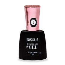 Esmalte Risqué Diamond Gel Top Coat Fixador 9,5ML