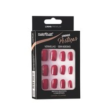 Unhas Macrilan Curta Vermelho Escuro UP208A