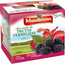 Chá Mandiervas Misto Frutas Vermelhas 13G