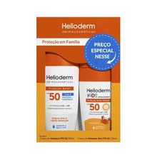 Protetor Solar Helioderm Suncare FPS50 200Ml + Kids FPS50 120Ml Kit