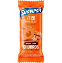 Bolinho Suavipan Zero Adição de Açucares Sabor Churros Com Recheio de Doce de Leite Com 40G