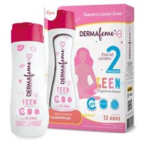 Sabonete Líquido Íntimo Dermafeme Teen 200ml Com 2 Unidades Kit