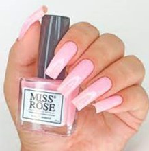 Esmalte Miss Rose Cremoso Rosa Pastel 404 Com 10Ml