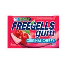 Chiclete Freegells Gum Original Cherry 8G