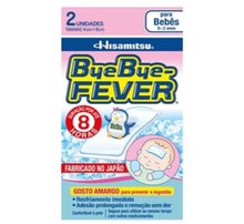 Adesivo para Alívio da Febre Bye Bye Fever para Bebês 0 a 2 anos - 2 Unidades