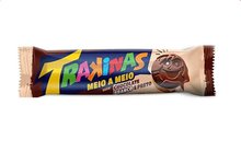 Biscoito Trakinas Meio a Meio Chocolate e Chocolate Branco 126G