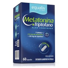 Equaliv Melatonina + Triptofano Com 60 Cápsulas