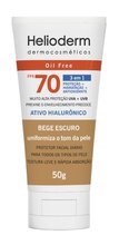 Helioderm Suncare Facial FPS70 Oil Free Bege Escuro 50G