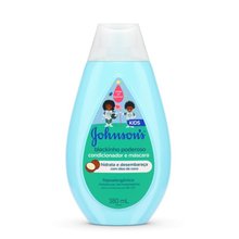 Condicionador e Máscara J&J Baby Blackinho Poderoso 380Ml