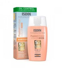 Isdin Fotoprotector Fusion Water 5 Stars Oil Control Cor Média FPS50+ Com 50Ml